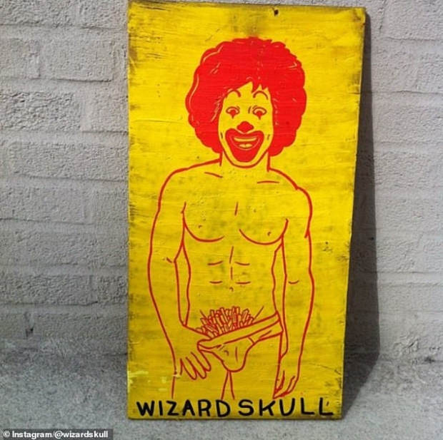 미국 뉴욕에서 활동하는 유명 아티스트 위저드 스컬의 작품.(사진=위저드 스컬/인스타그램)