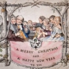 176년 전 세계 최초 크리스마스 카드, 이렇게 생겼다