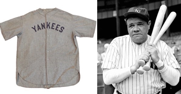 564만 달러에 낙찰된 베이비 루스의 저지