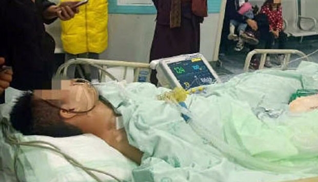 상대 선수에게 맞아 쓰러진 뒤 사경을 헤매던 밍은 시합 3주 만인 지난 20일 결국 숨을 거뒀다./사진=웨이보