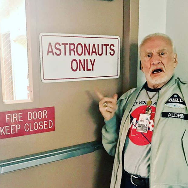 버즈 올드린의 최근 모습.