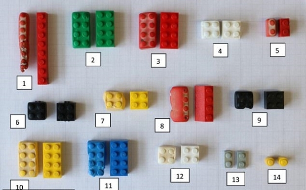연구진은 바닷가에 버려진 레고의 색깔과 모양 등을 토대로 생산연도를 역추적하고 새 레고와 비교하는 실험을 진행했다.
