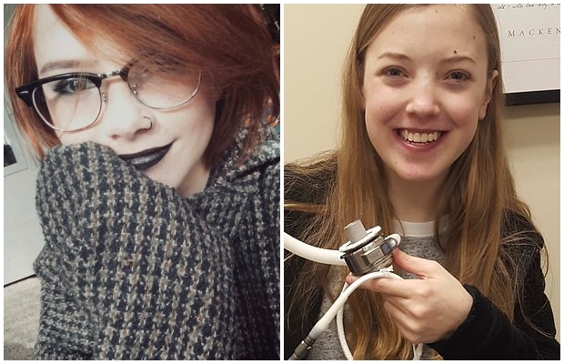 지난해 4월 뇌사 판정으로 장기를 기증하고 떠난 헴린의 딸 엘리디아(향년 15세)와 엘리디아의 심장을 이식받고 살아난 동갑내기 소녀 브루클린(26).