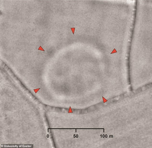 프랜 스퍼링이 발견한 원형 유적의 모습(사진=영국 엑세터대)