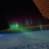 [우주를 보다] 국제우주정거장서 포착한 너풀거리는 녹색빛의 남극광