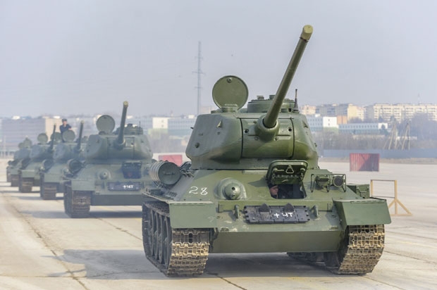소련이 6.25 전쟁 전 북한에 지원한 T-34 전차는 ‘T-34-85’로 기존의 76.2mm 대신 85mm 전차포를 탑재했다. 사진=러시아 국방부