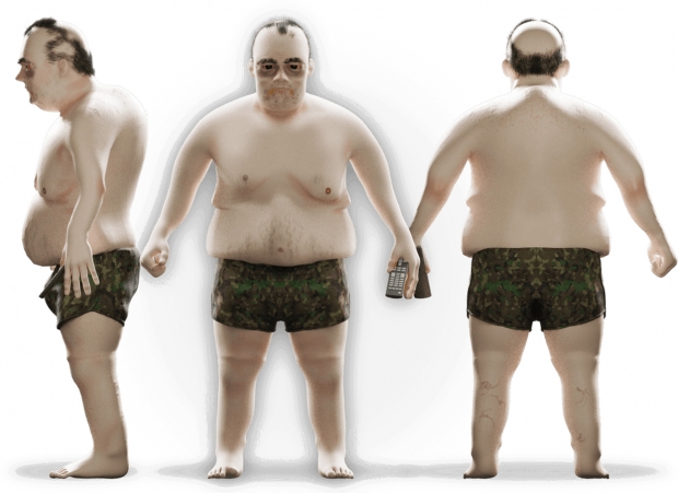 20년간 넷플릭스로 영상 콘텐츠를 몰아본 가상 남성 에릭의 모습.
