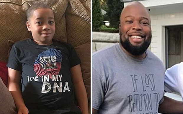 11일(현지시간) 미국 코네티컷에 사는 스테이시 피에르루이(오른쪽)는 자신의 인스타그램에 경찰차를 보고 숨는 아들 엘리야 피에르루이(10, 왼쪽)의 영상을 공개했다./사진=스테이시 피에르루이 인스타그램