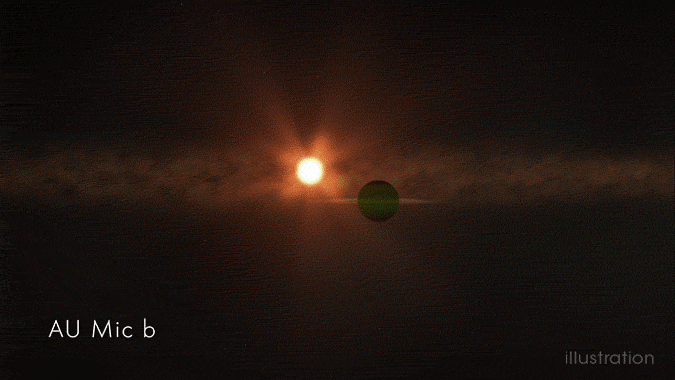 연구진은 현미경자리 AU b 행성이 크기는 해왕성 정도 되고 지구의 약 58배에 조금 못 미치는 질량을 지니고 있으며 공전 주기는 8.5일 정도 된다는 것을 알아냈다.