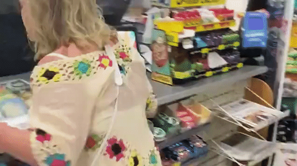 일명 ‘주유소 카렌’의 모습