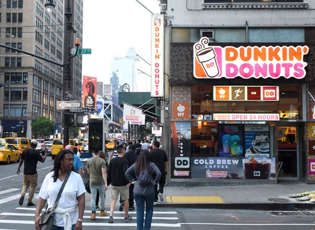 뉴욕 시내의 한 던킨도너츠 매장./사진=123rf