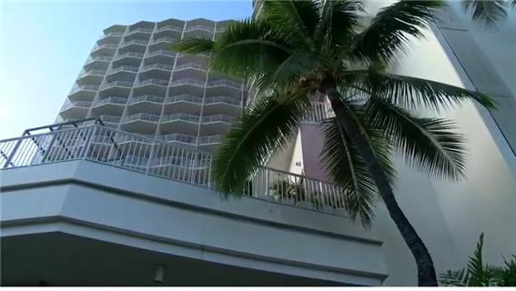 협력업체로 알려지면서 비판을 받고 있는 현지 대형 호텔(사진=임지연)