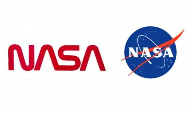 NASA의 웜 로고와 미트볼 로고 NASA의 웜 로고와 미트볼 로고