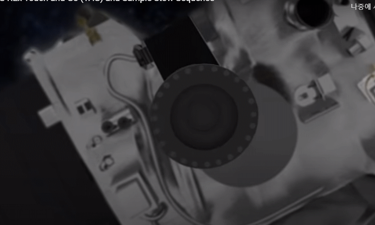 오시리스-렉스의 샘플 채취 과정을 담은 그래픽