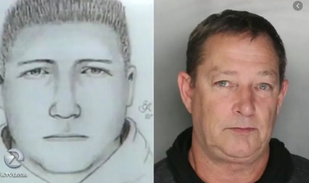 수사 당시 사용된 몽타주와 2018년 검거된 미국의 연쇄 성폭행범