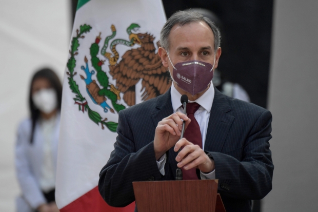 우고 로페스가텔 보건차관이 기자회견을 하고 있는 모습.(사진=AFP 연합뉴스)