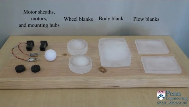 얼음 로봇을 만드는데 필요한 부품(사진=데빈 캐럴 박사)