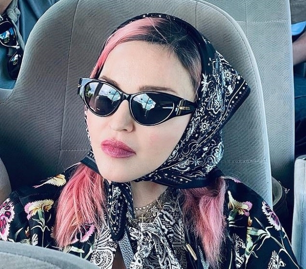 전용기로 여행을 떠난 마돈나의 모습(인스타그램)