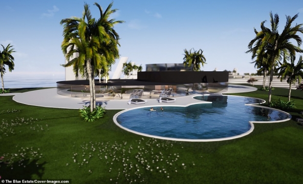 섬 곳곳에는 수영장 등 편의시설이 들어선다.(사진=블루 에스테이트)