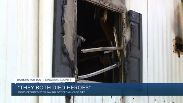 버지니아 주에서 발생한 주택 화재 현장