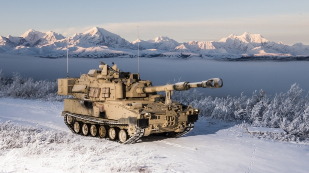 155mm 39구경장 화포를 장착한 M109A7 자주포의 최대 사거리는 로켓보조추진탄을 발사할 경우 30km에 불과했다. 사진=BAE 시스템즈