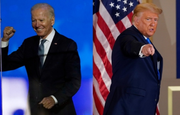 사진 왼쪽은 조 바이든 미국 대통령, 오른쪽은 도널드 트럼프 전 대통령