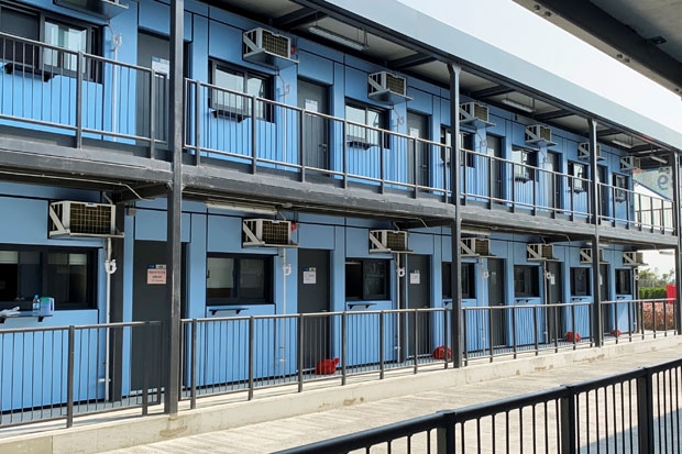 15일(현지시간) 홍콩 란타우섬 코로나19 격리 시설의 모습./사진=로이터 연합뉴스