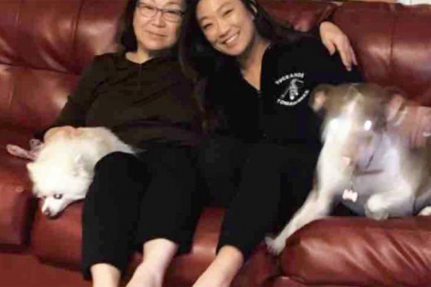 미국 애틀랜타에서 발생한 총격 사건으로 사망한 고 김순자 씨(왼쪽)와 손녀의 가장 최근 모습 (사진=고펀드미)