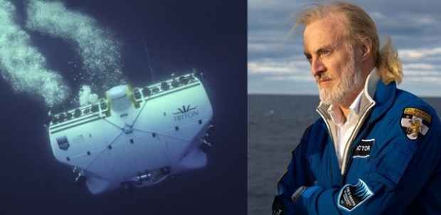 빅터 베스코보와 그가 제작한 특수 잠수정