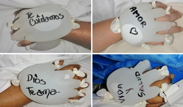 통증을 호소하며 손을 잡아달라고 부탁하는 코로나19 환자를 위해 브라질의 한 간호사가 발명한 ‘신의 손’