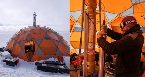 서밋 기지에서 왓슨으로 작업 중인 연구원에 모습