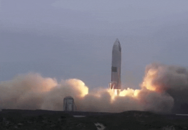 시험발사에 성공한 SN15의 발사와 착륙 모습