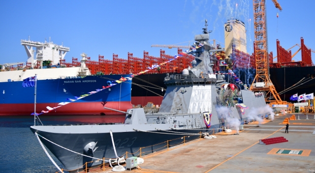 대전함은 시운전 후 내년 말 해군에 인도 및 전력화 과정을 거쳐 실전 배치될 예정이다. 사진=해군