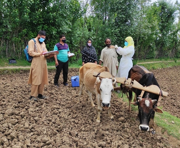 잠무카슈미르주에서 처음으로 백신 방문 접종이 이뤄진 이날 20개 지역 9289명이 접종을 마쳤다.
