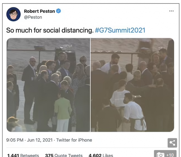 영국 BBC 경제 담당 에디터를 거쳐 ITV 정치 에디터 로버트 페스턴의 트위터 게시물