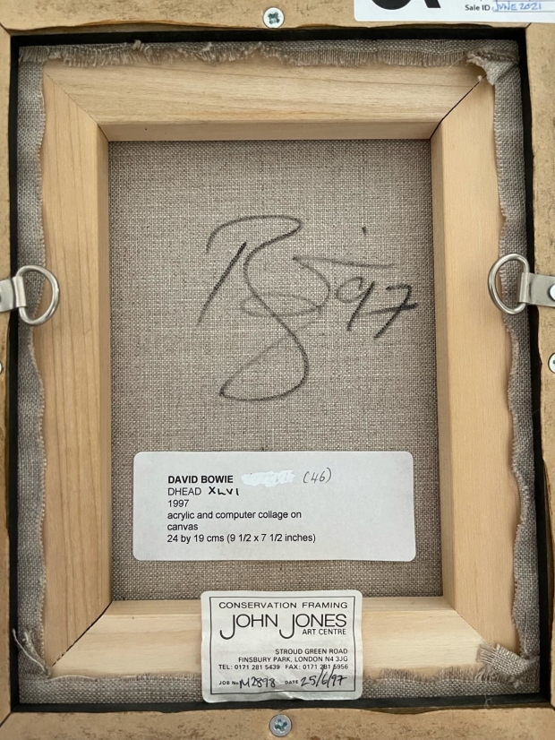 ‘디 헤드 46’(DHead XLVI)이라는 제목의 작품 뒷면 모습.(사진=카울리 애벗)