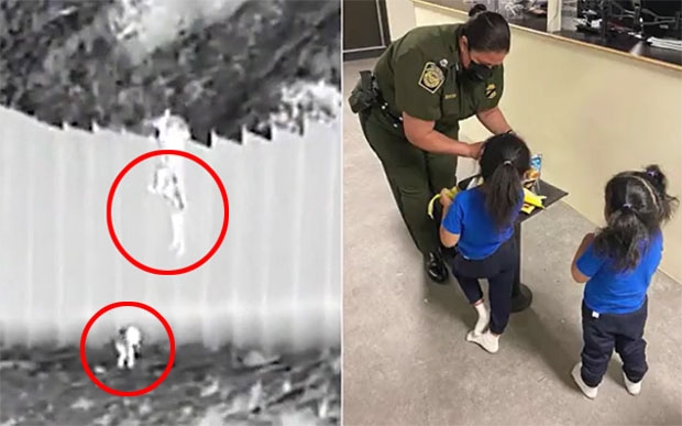 지난 4월. 미국 뉴멕시코주 사막과 멕시코를 가르는 국경 지역에서 구조된 에콰도르 국적 5살, 3살 자매.