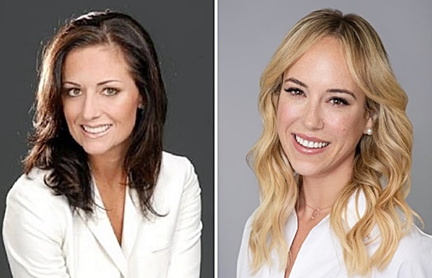 한동안 CNBC 기자 출신 케이트 보너(왼쪽)와 만났던 슈미트 전 회장은 2017년 파티에서 만난 의대생 32살 연하의 의대 졸업생 알렉산드라 뒤스베르크(오른쪽)와 지난해까지 불륜 관계를 유지했다.