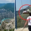 [영상] 1900m 절벽서 그네 타다가 줄이 뚝…러 여성 추락