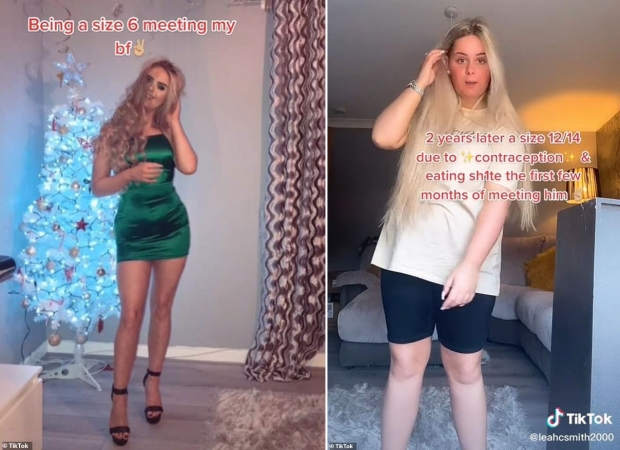 레아(사진)라는 이름의 한 여성은 남자 친구와 처음 만났을 무렵의 자신과 지금의 자신 모습을 비교한 영상을 공유했다.