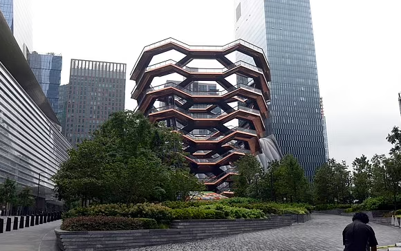 미국 뉴욕의 허드슨 야드 베슬 전경