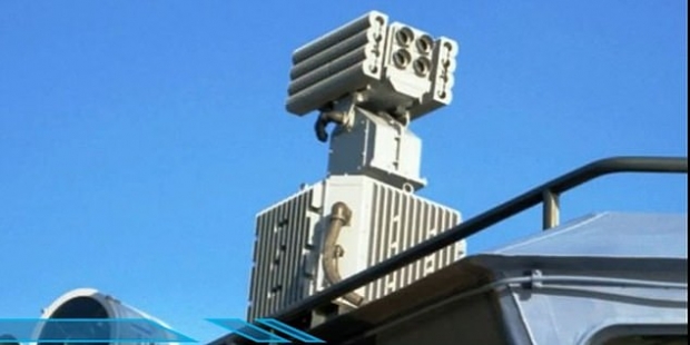 러시아 광학 간섭무기 ‘5P-42 필린’의 모습.