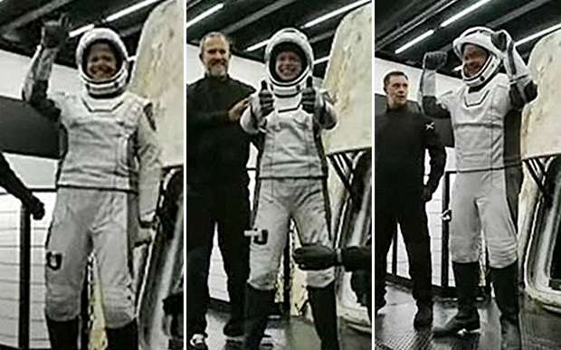 왼쪽부터 애리조나전문대학 지질학 강사 시안 프록터, 세인트주드 아동병원 전문간호사 헤일리 아르세노, 이라크전 참전 군인이자 록히드마틴의 데이터 기술자인 미 공군 출신 크리스 셈브로스키.