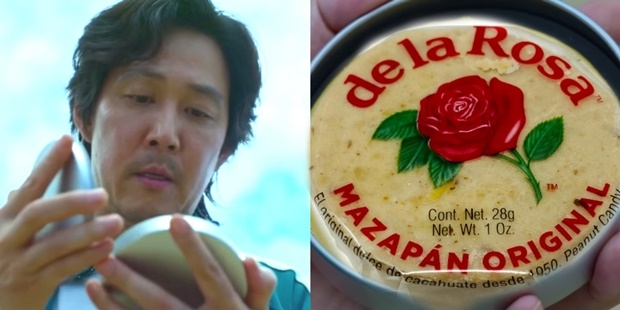 멕시코 SNS에서는 ‘오징어 게임을 멕시코에서 한다면?’이라는 제목의 게시글도 돌고 있다. 무궁화꽃이 피었습니다와 달고나 대신 멕시코 전통놀이와 간식으로 대체한 ‘멕시코판 오징어 게임’을 상상하며 애정을 드러낸 셈이다. 사진은 오징어 게임 속 달고나르 멕시코 인기간식 땅콩캔디로 대체한 상상도.