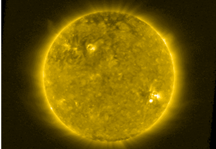 지난해 10,11,12월의 태양활동모습. 사진=ESA/Royal Observatory of Belgium