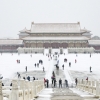 눈 덮인 자금성, 中 베이징 11월에 첫눈 펑펑…지구온난화의 경고