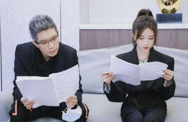 방송 준비 중인 린샨샨의 모습