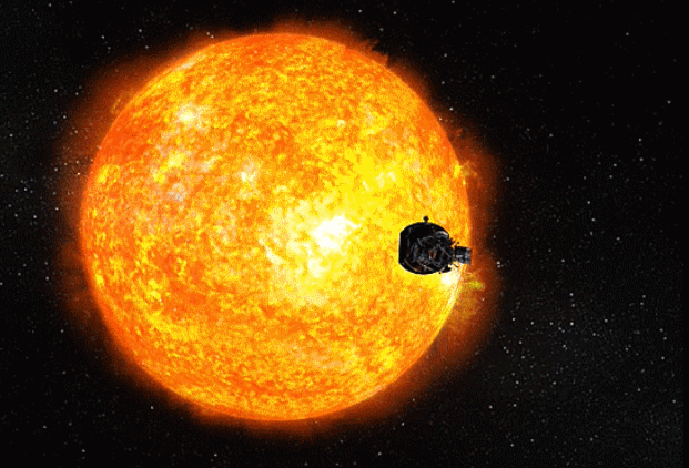파커 솔라 프로브의 가상 그래픽. 사진=NASA