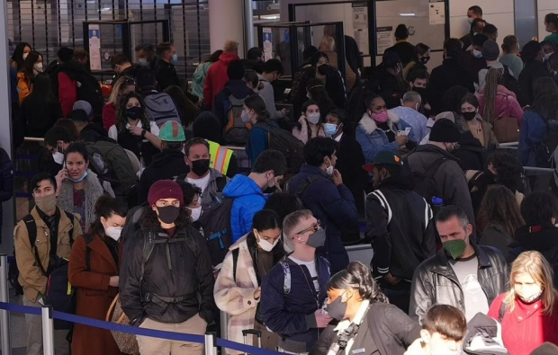 미국 현지시간으로 24일 뉴저지주 뉴어크의 리버티 국제공항 모습. 로이터=연합뉴스