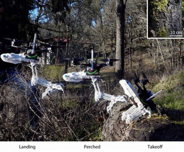 스내그가 낙지하는 과정을 촬영해 합성한 사진.(사진=사이언스 로보틱스)